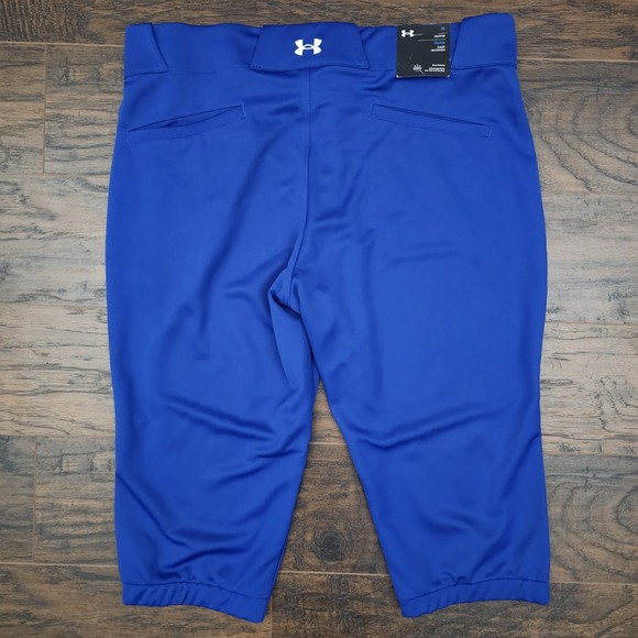 Under Armour Womens XL Utility Softball Pants Royal Blue UA - Picture 3 of 11